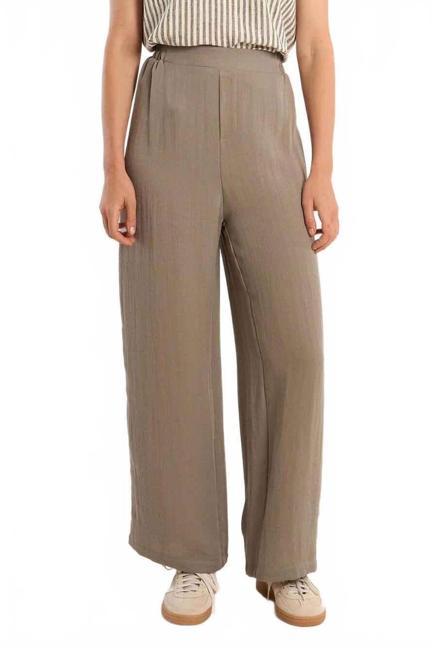 NEW MOLLY BRACKEN celeste wide leg pants in light khaki